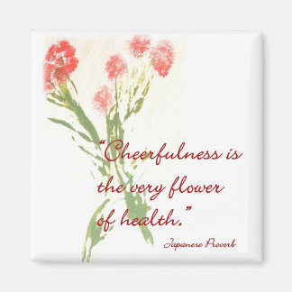 Nachrichtenmagnet mit japanischem Sprichwort Magnet