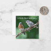 Nachrichtennotecard Mitteilungskarte (Vorderseite/Rückseite Beispiel)