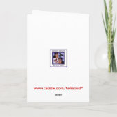 Nachrichtenproblem am Nordpol Feiertagskarte (Rückseite)