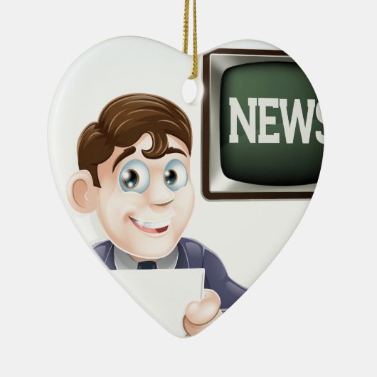 Nachrichtenreporter Keramikornament (Rechts)