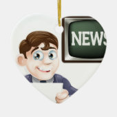 Nachrichtenreporter Keramikornament (Vorne)