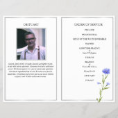 Nachrufprogramm, Wilde Farblingsblumen Flyer (Hinten)