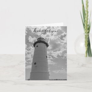 Nachschlagen der Manistee Lighthouse Graustufen-Ka Karte
