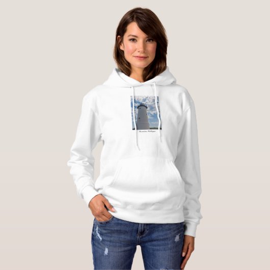 Nachschlagen des Leuchtturms Manistee Hoodie (Vorne ganz)