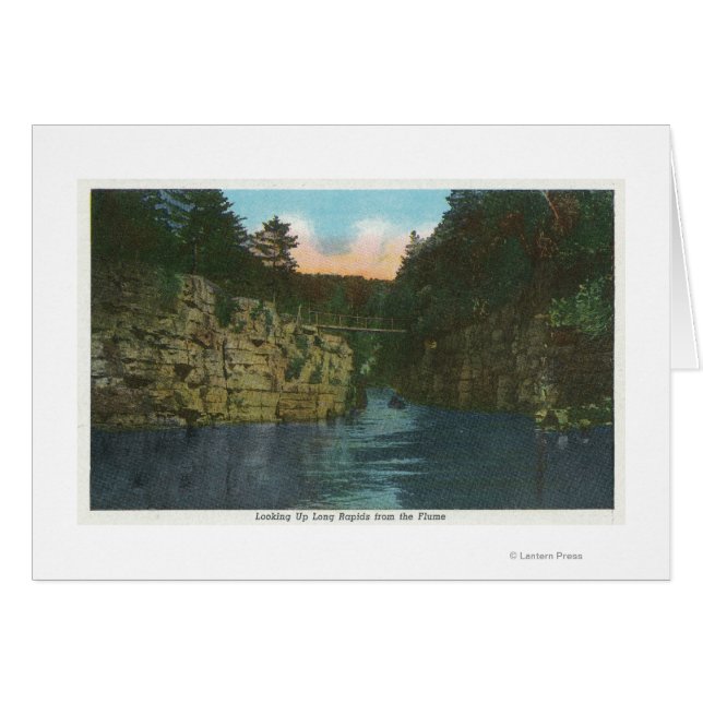Nachschlagen langer Rapids aus der Flume (Vorderseite (Horizontal))