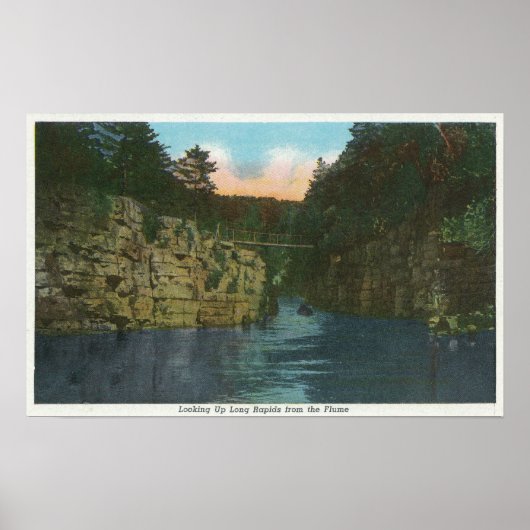 Nachschlagen langer Rapids aus der Flume Poster (Vorne)