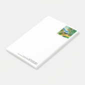 Nachsinnen über der großen Post-Itanmerkungen des Post-it Klebezettel (angewinkelt)