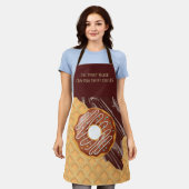Nachspeise, Donut Choco-Glasur, geschmolzene Schok Schürze (Getragen)
