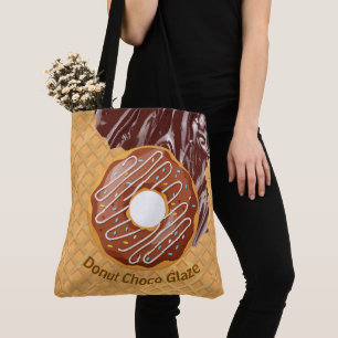 Nachspeise, Donut Choco-Glasur, geschmolzene Schok Tasche