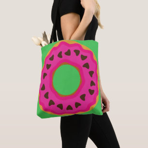 Nachspeise,Donut,Donut mit Glasur und Schokolade,M Tasche