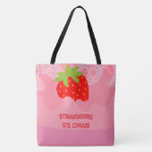 Nachspeise, Erdbeer-Eis, Regenbogen-Sprinkle Tasche (Vorderseite)