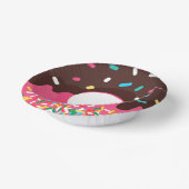 Nachspeise, Regenbogen-Sprinkle-Donut, Doughnut Pappteller (Gewinkelt)