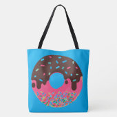 Nachspeise, Regenbogen-Sprinkle-Donut, Doughnut Tasche (Rückseite)