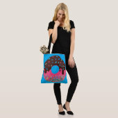 Nachspeise, Regenbogen-Sprinkle-Donut, Doughnut Tasche (Am Model)