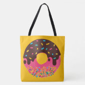 Nachspeise, Regenbogen-Sprinkle-Donut, Doughnut Tasche (Vorderseite)