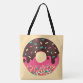 Nachspeise, Regenbogen-Sprinkle-Donut, Doughnut Tasche (Vorderseite)