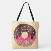 Nachspeise, Regenbogen-Sprinkle-Donut, Doughnut Tasche (Rückseite)
