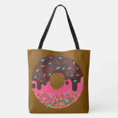 Nachspeise, Regenbogen-Sprinkle-Donut, Doughnut Tasche (Rückseite)