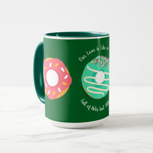 Nachspeise, Süße Donuts, Donuts, Süß,modern Tasse (Vorderseite Links)