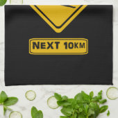 nächste 10 km Kängurus Geschirrtuch (Gefaltet)