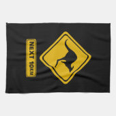 nächste 10 km Kängurus Geschirrtuch (Horizontal)