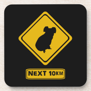 nächste 10 km koalas getränkeuntersetzer