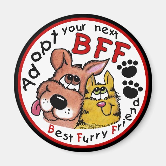 Nächste BESTE FREUNDIN adoptiert Magnet (Vorne)