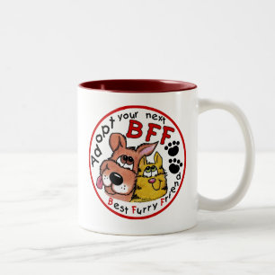 Nächste BESTE FREUNDIN adoptiert Zweifarbige Tasse