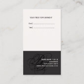 Nächste Ernennungskarten, Monogramm-DIY-Farbe Terminkarte (Rückseite)