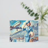 Nächste Haltestelle: Abenteuer Postkarte (Stehend Vorderseite)