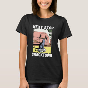 Nächste Haltestelle Snacktown Katze Roboter Staubs T-Shirt