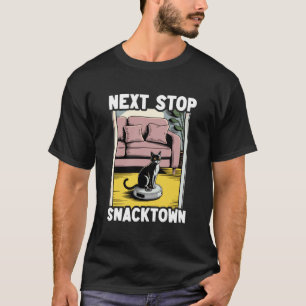 Nächste Haltestelle Snacktown Roboter-Staubsauger T-Shirt