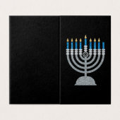 Nächste Hanukkah Glitzer Cards 25pk (Außenseite Aufgefaltet)