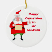 ***NÄCHSTE KRISTMAS FÜR MEINEN BRUDER*** KERAMIK ORNAMENT (Vorne)