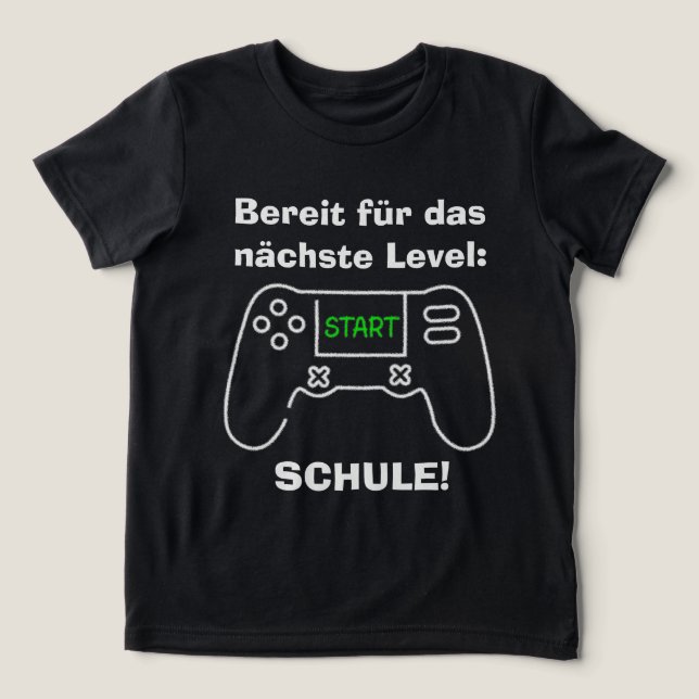 Nächste Level - Schule | Einschulung Tri-Blend Shirt (Design Vorderseite)