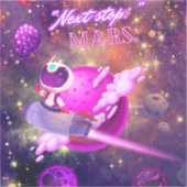 Nächste Mars Aufkleber (Vorderseite)