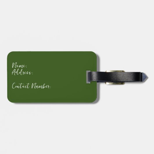 Nächste Stopp Irland Gepäckmarke Gepäckanhänger (Rückseite horizontal)