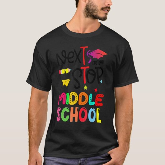 Nächste Stufe der Mittelschule Grundschule T-Shirt (Vorderseite)