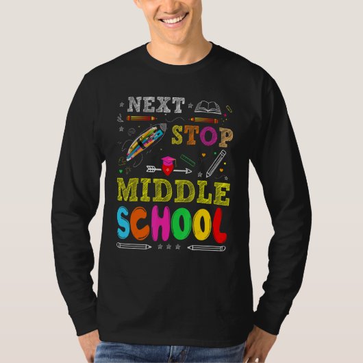 Nächste Stufe der Mittelschule Grundschule T-Shirt (Vorderseite)