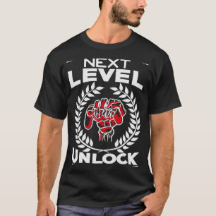 Nächste Stufe Entsperren Sie Joystick-Videospiele T-Shirt
