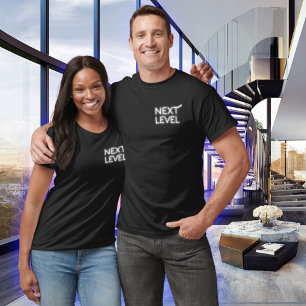 Nächste Stufe Kleine weiße Nebel schwarz T-Shirt