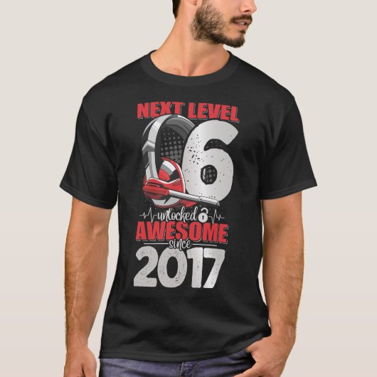 Nächste Stufe ungesperrt 6 Jahre alter Junge 2017 T-Shirt (Vorderseite)