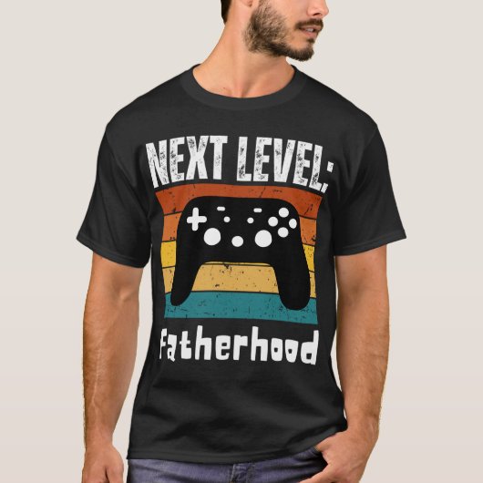 Nächste Stufe: Vaterschaft, Gamer Vater/Vater, um  T-Shirt (Vorderseite)