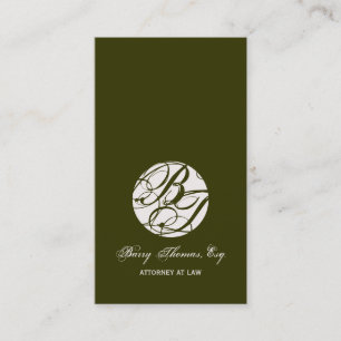 Nächste Terminkarten, Monogramm Visitenkarten Terminkarte