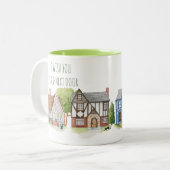 Nächste Tür Zweifarbige Tasse (Vorderseite Links)