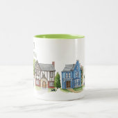 Nächste Tür Zweifarbige Tasse (Mittel)