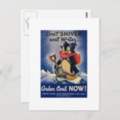 Nächsten Winter nicht Vintag WW2 Postkarte (Vorne/Hinten)