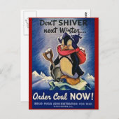 Nächsten Winter nicht Vintag WW2 Postkarte (Vorne/Hinten)