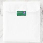 Nächster Ausgang Runder Aufkleber (Tasche)