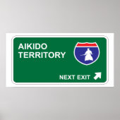 Nächster Ausgang von Aikido Poster (Vorne)